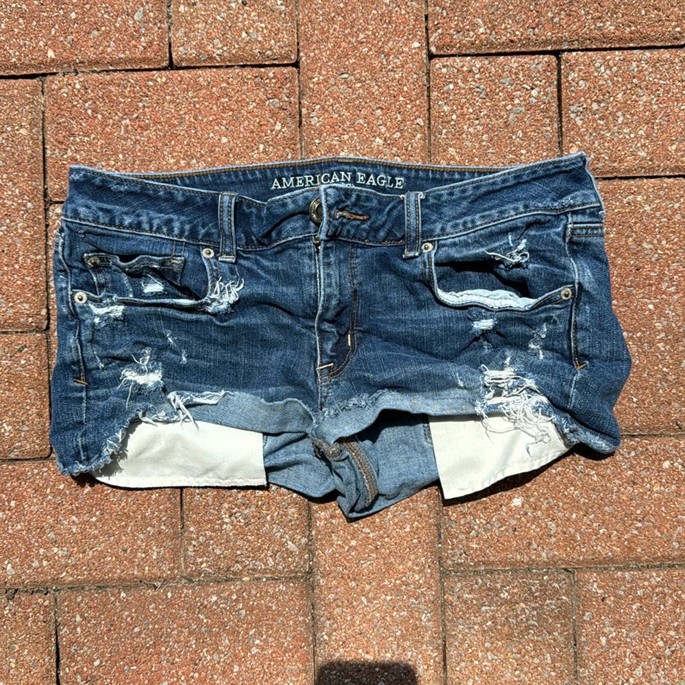 American Eagle Low Rise Denim Short Short